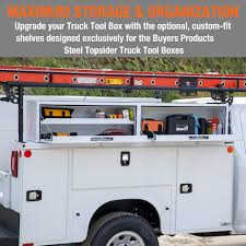 Custom-Fit Shelf for Buyers 1702840 Gloss White Steel Topsider Truck Tool Box