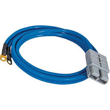 6 Foot Long Battery Side Booster Cables With Gray Quick Connect