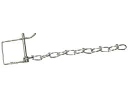 1/4 Inch Safety Pin with 8 Inch Chain