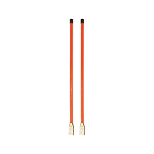 3/4 x 28 Inch Heavy Duty Fluorescent Orange Bolt-On Bumper Marker Sight Rods with Hardware