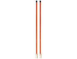 3/4 x 36 Inch Fluorescent Orange Bumper Marker Sight Rods with Hardware