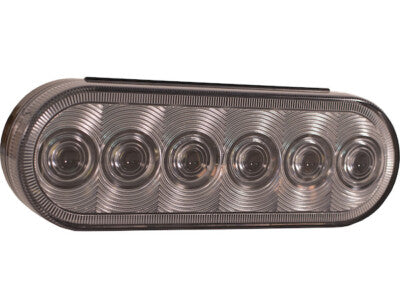 Bulk 6 Inch Clear Oval Backup Light With 6 LEDs