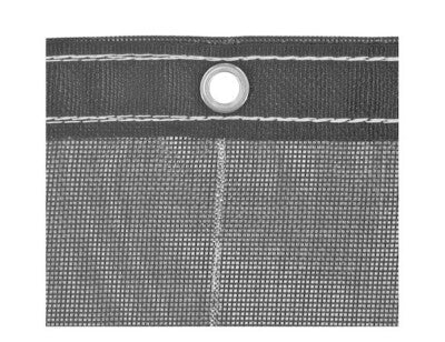 Heavy Duty Black Mesh Tarp 7-1/2 x 18 Foot