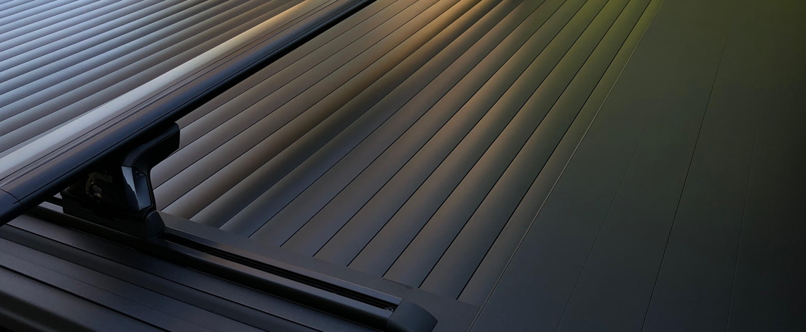 Truck Covers USA Smooth Matte Black Powder Coat Finish Detail