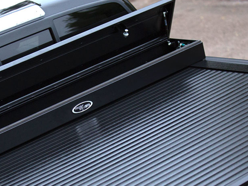 Truck Covers USA American Work Cover Jr. Retractable Tonneau Cover with Low-Profile Toolbox