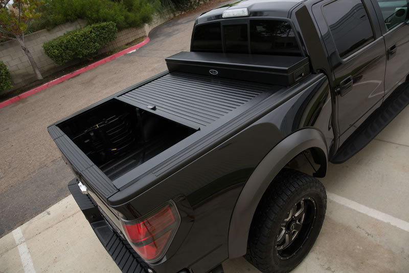Truck Covers USA American Work Cover Jr. Retractable Tonneau Cover & Toolbox Combo