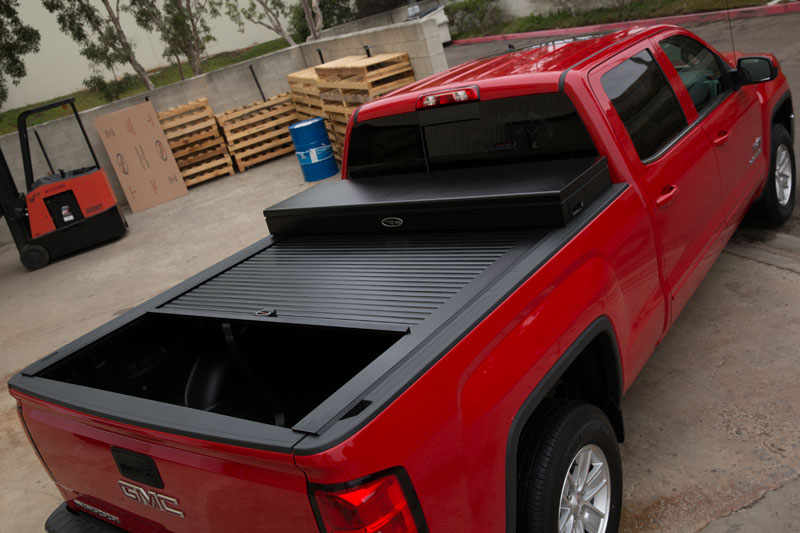 Truck Covers USA American Work Cover Commercial Toolbox & Retractable Tonneau Cover