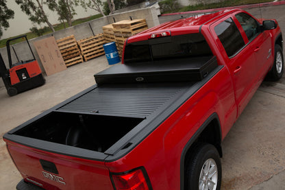 Truck Covers USA American Work Cover Commercial Toolbox & Retractable Tonneau Cover