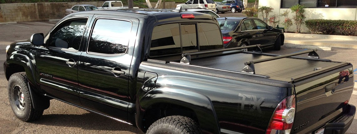 AX-510 - Truck Covers USA Yakima 66" Round Bar Base Track Rack Kit for American Roll Cover