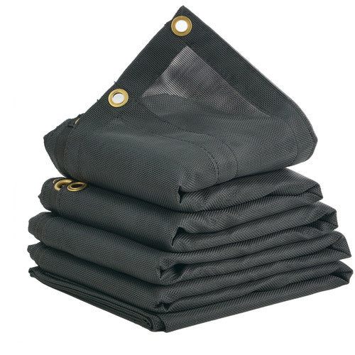 Heavy Duty Black Mesh Tarp 6-1/2 x 15 Foot